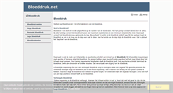 Desktop Screenshot of bloeddruk.net